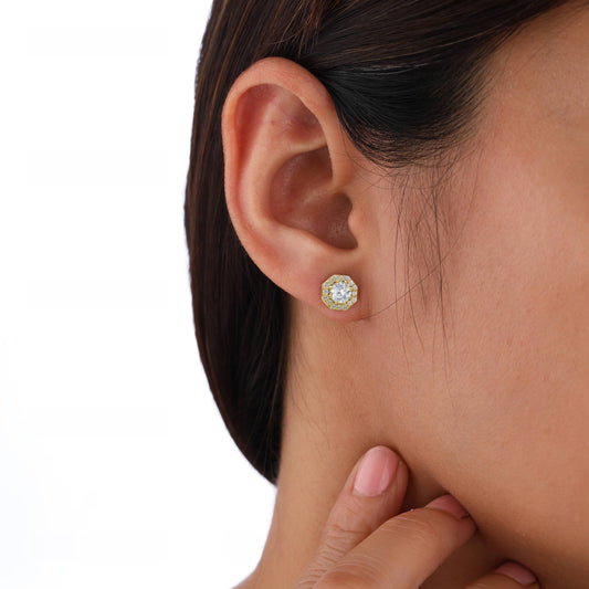 womens silver stud earrings