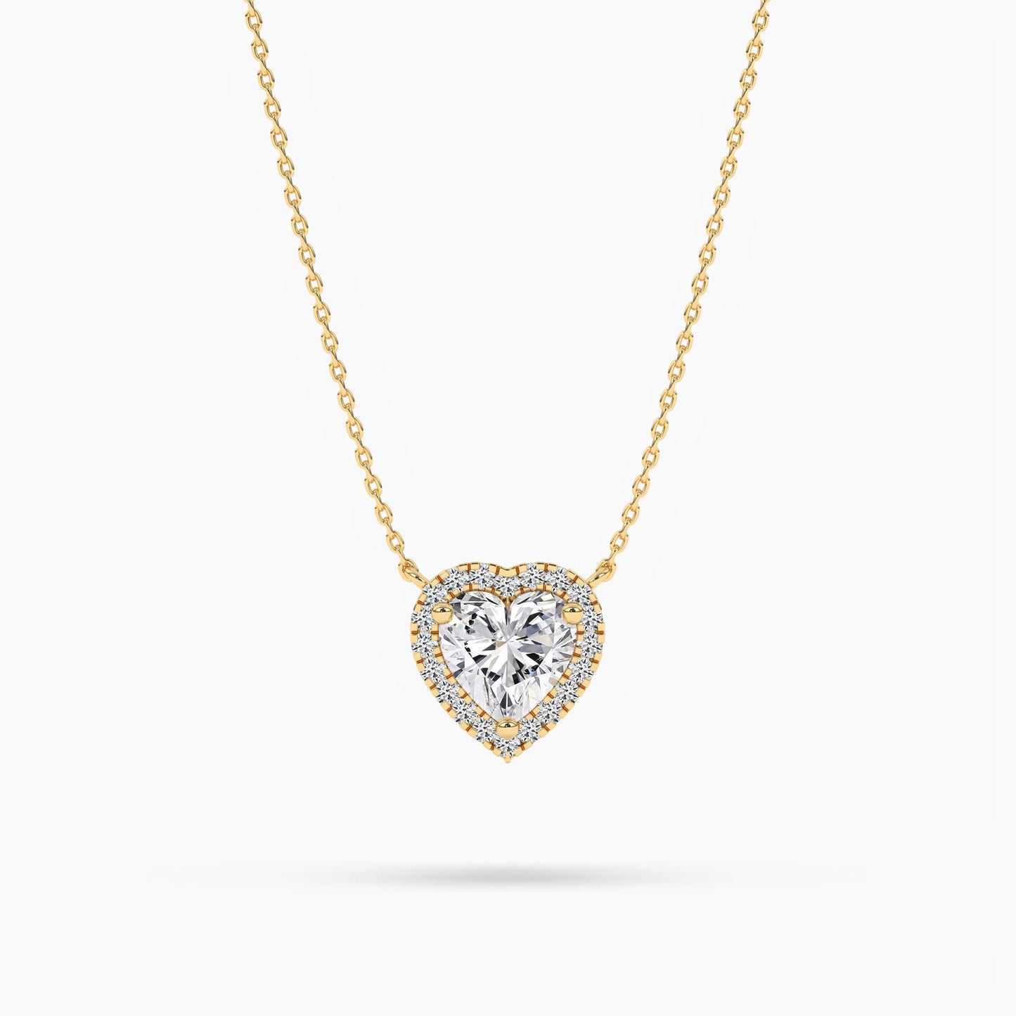diamond heart necklace