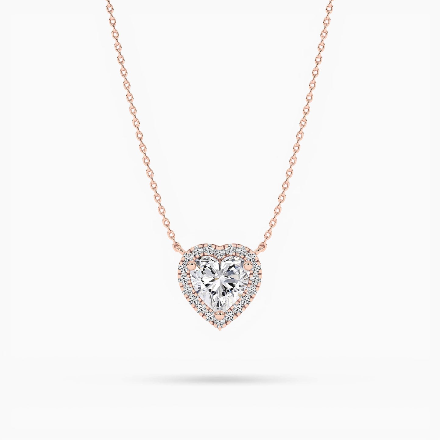 diamond heart necklace
