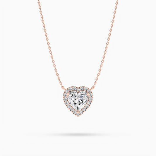 diamond heart necklace