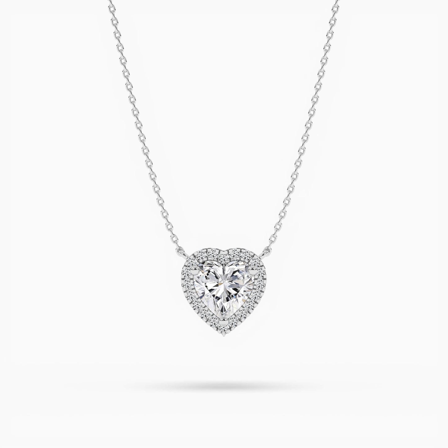 diamond heart necklace