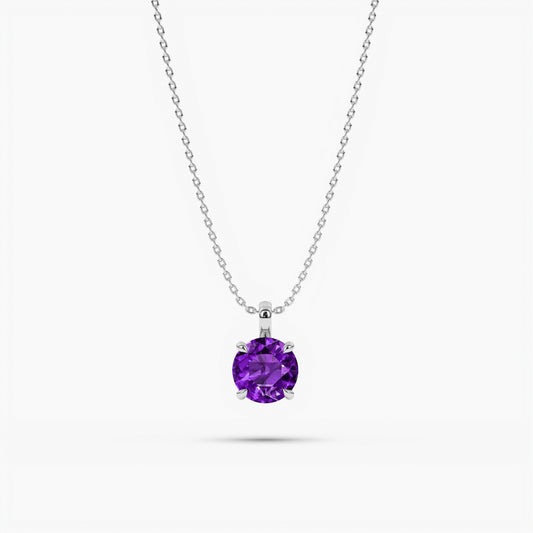 amethyst birthstone pendant