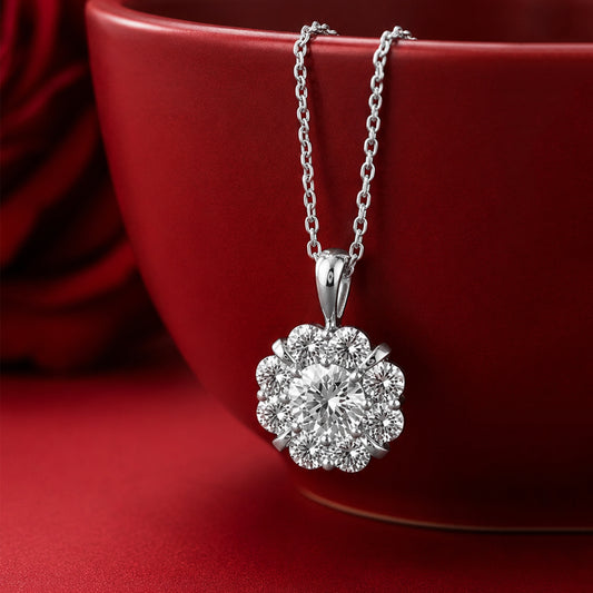 Sterling Silver Diamond Pendant