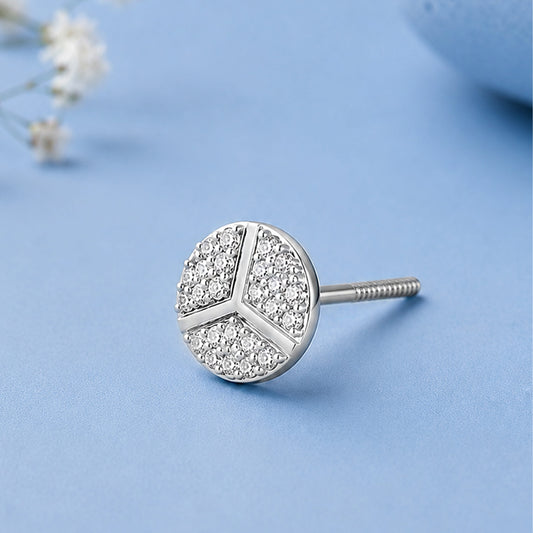Diamond stud earrings