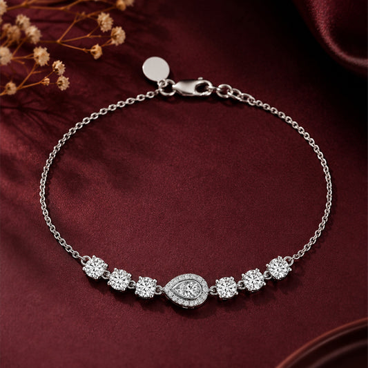 Sterling Silver Adjustable Diamond Bracelet