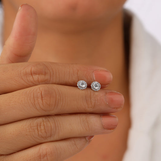american diamond earrings