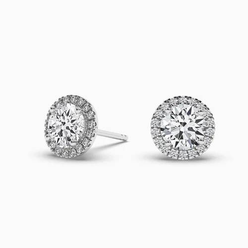 Womens Silver Stud Earrings