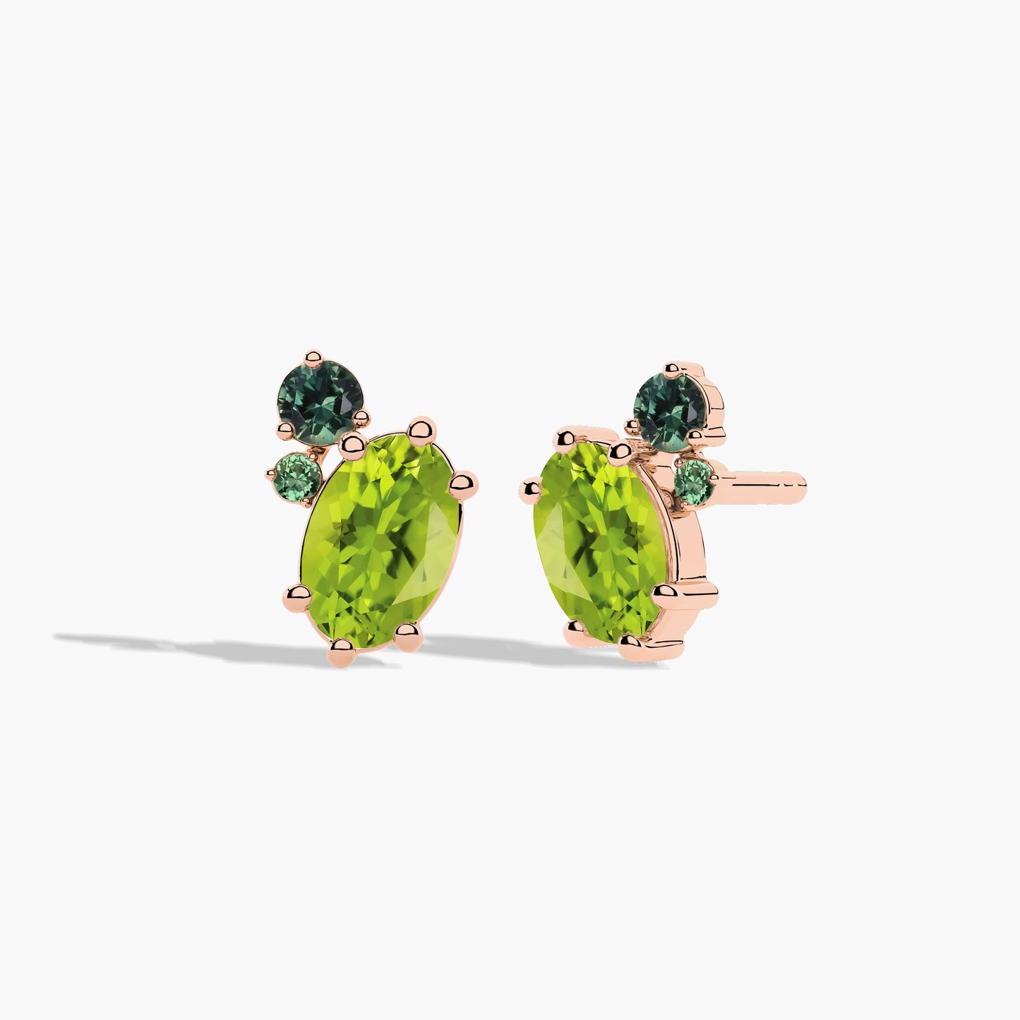 green colour earrings