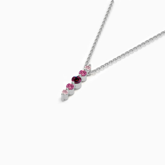 pink colour jewellery set
