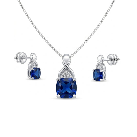 Silver Diamond Necklace