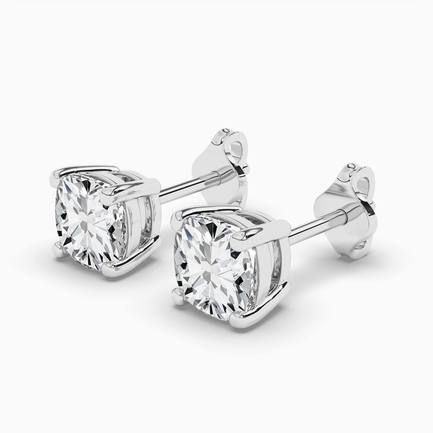 Cushion Diamond Earrings