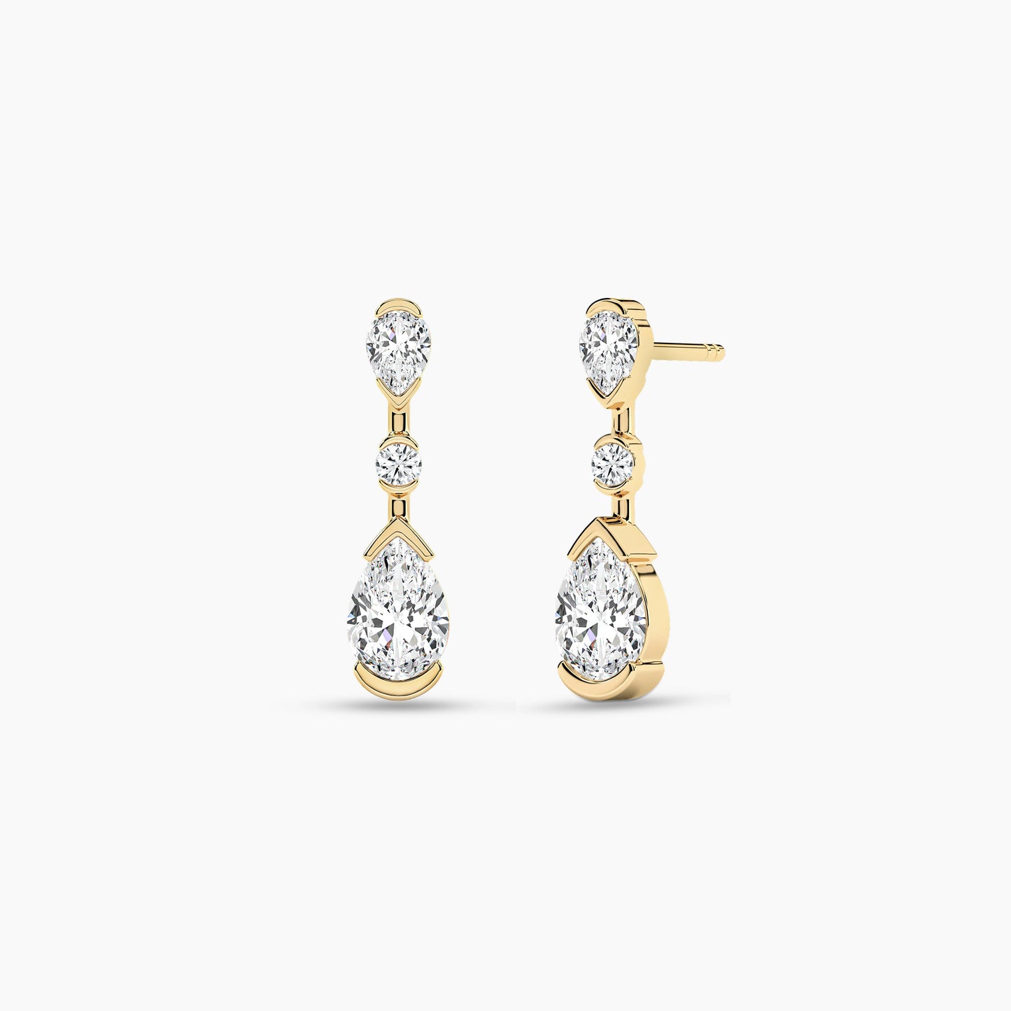 drop earrings gold