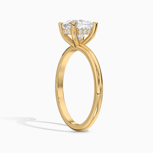 Cushion Solitaire Engagement Ring