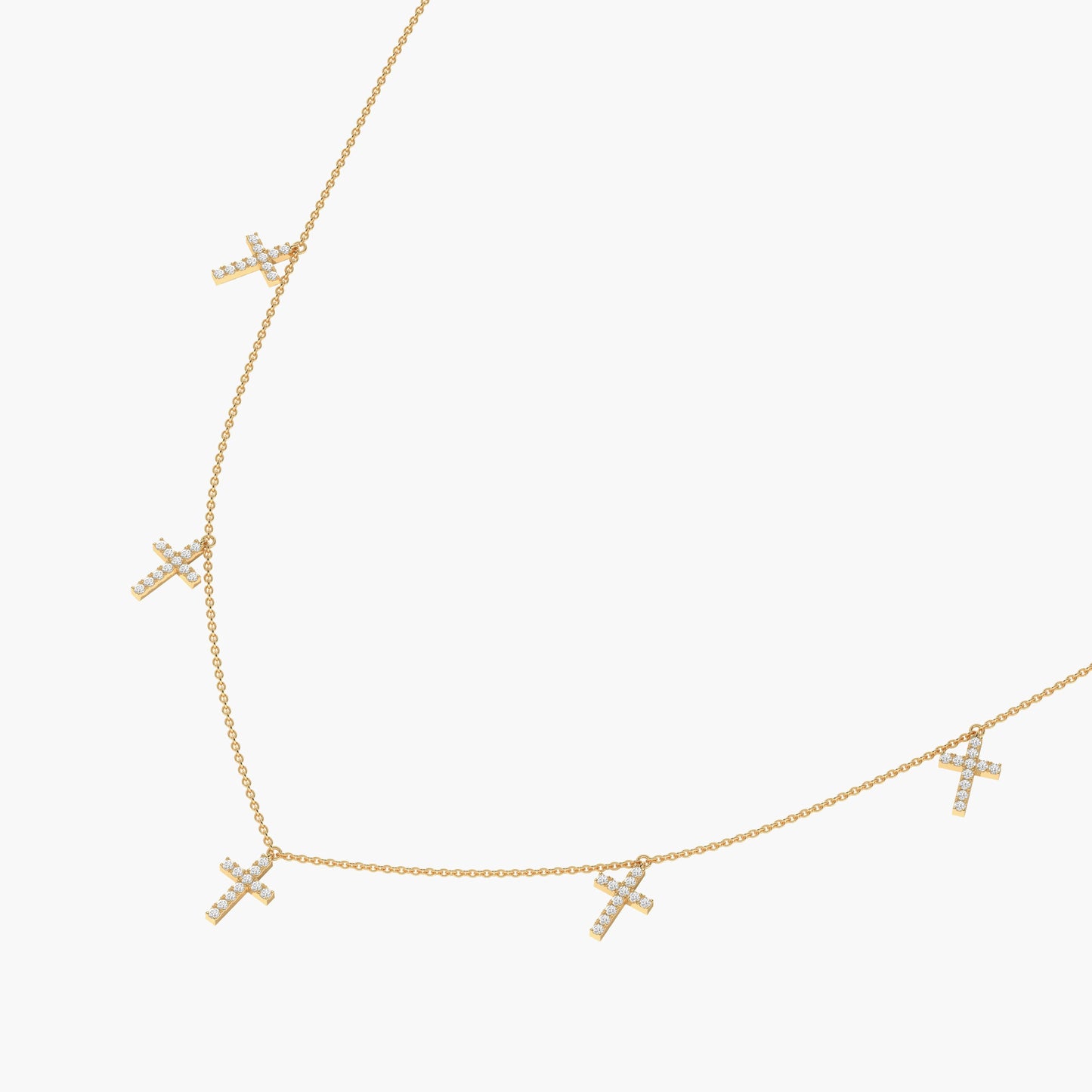 silver cross necklace for women