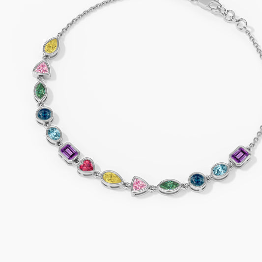 silver diamond bracelet