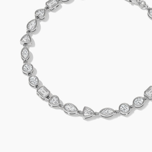 Sterling Silver Diamond Bracelet