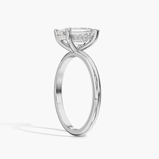 hidden halo diamond wedding ring