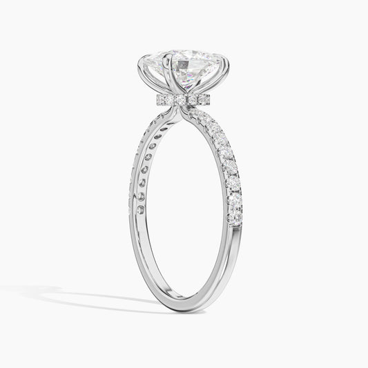 oval solitaire engagement ring