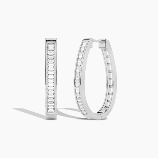 large silver hoop earrings