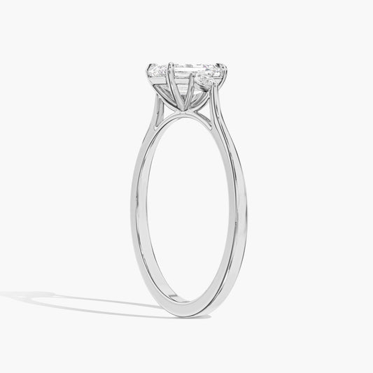 three stone engagement ring