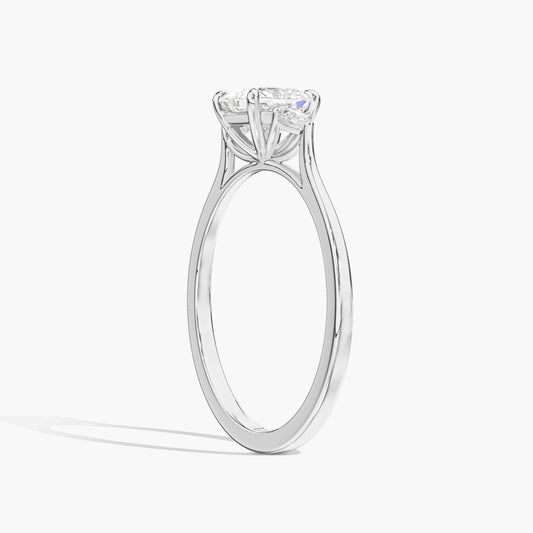 Square DIamond Solitaire ring