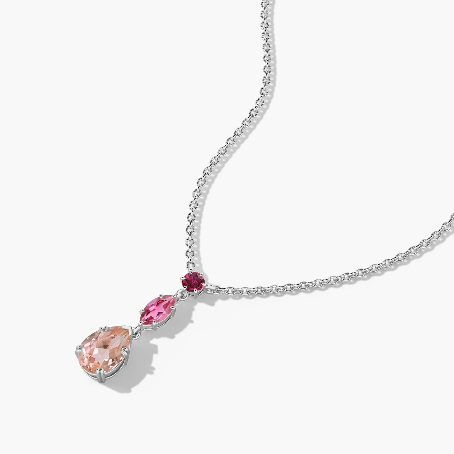 Silver diamond necklace