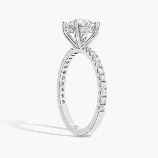silver engagement rings for women