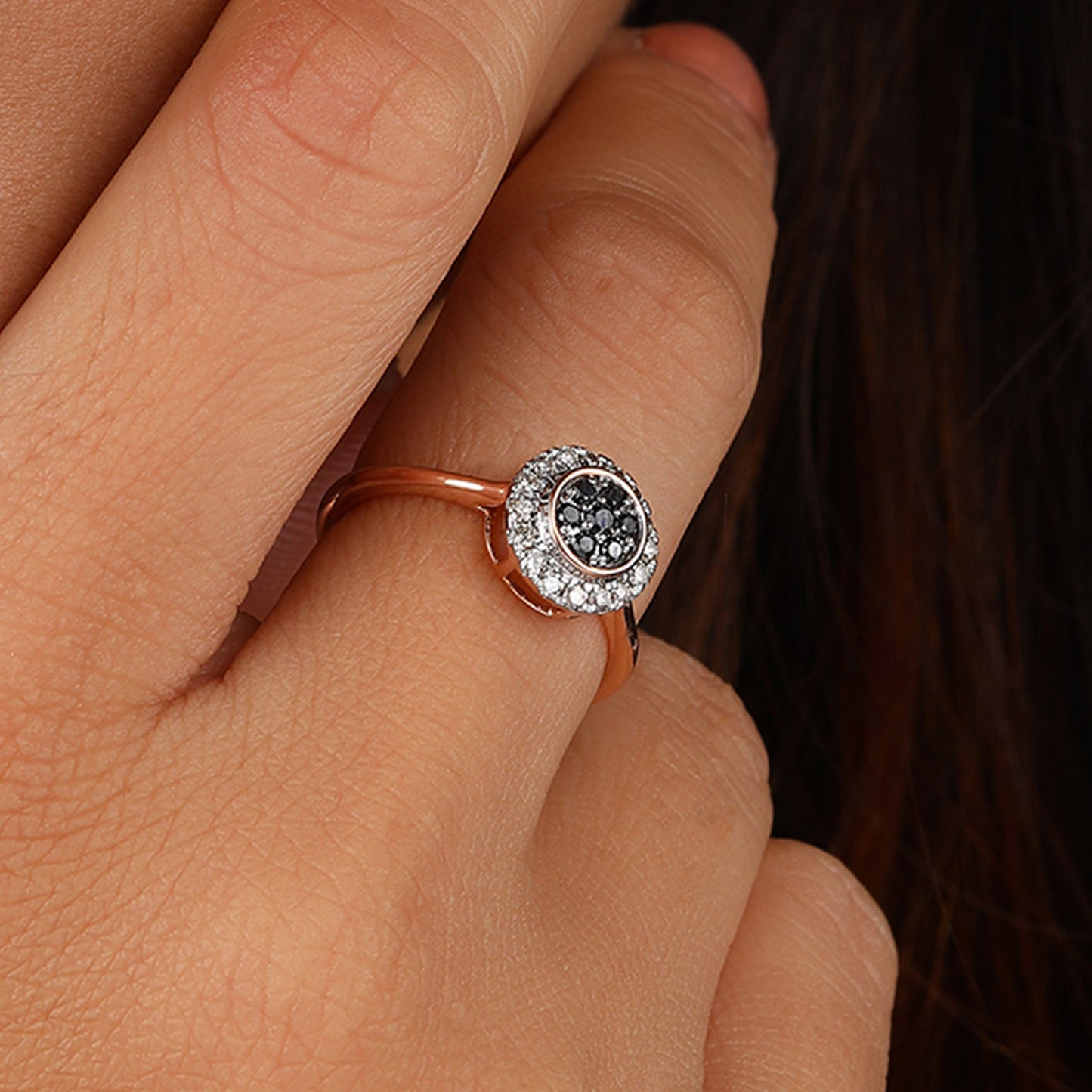 black diamond ring womens