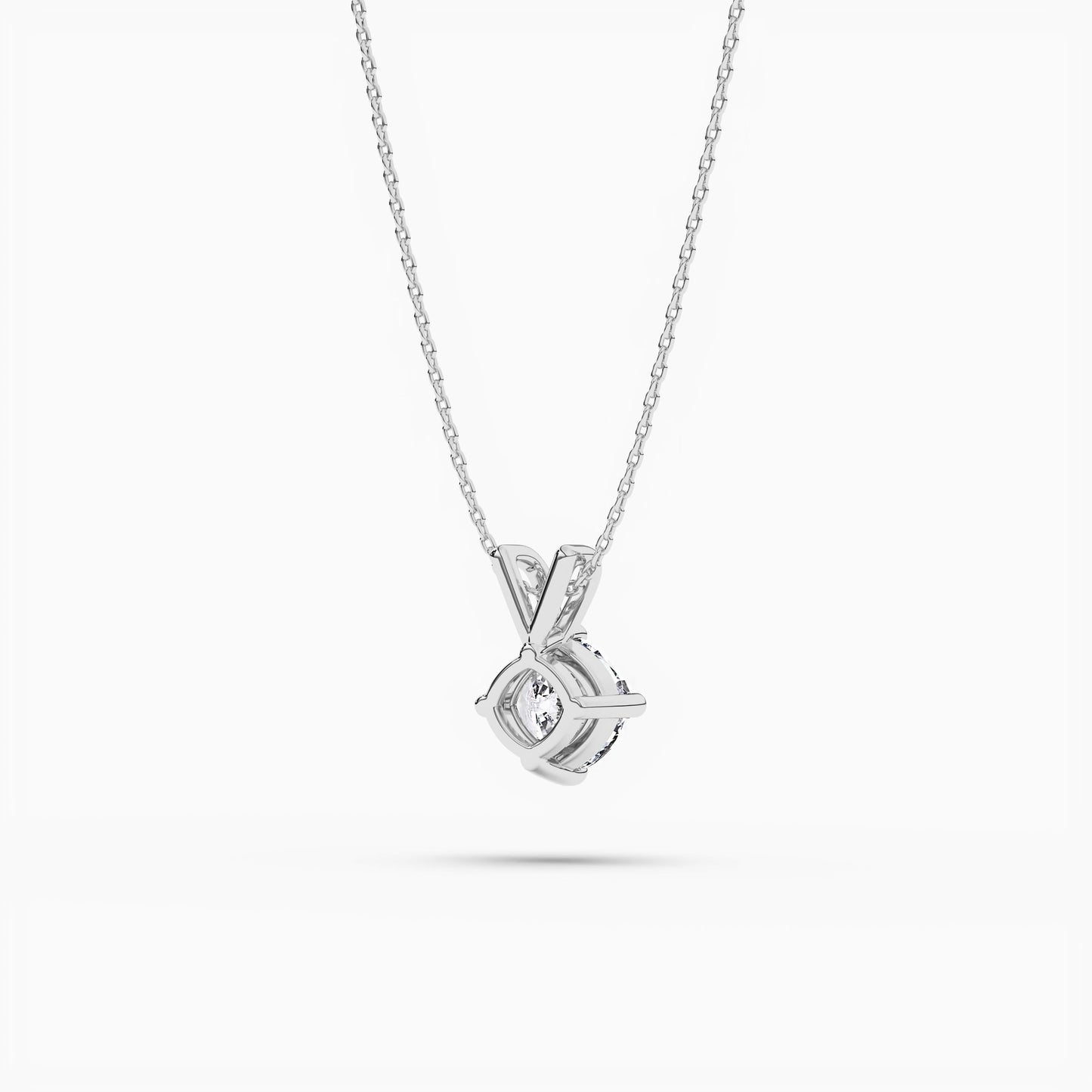 Cushion SOlitaire Necklace