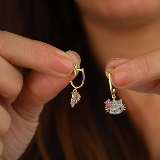 silver earrings for kids