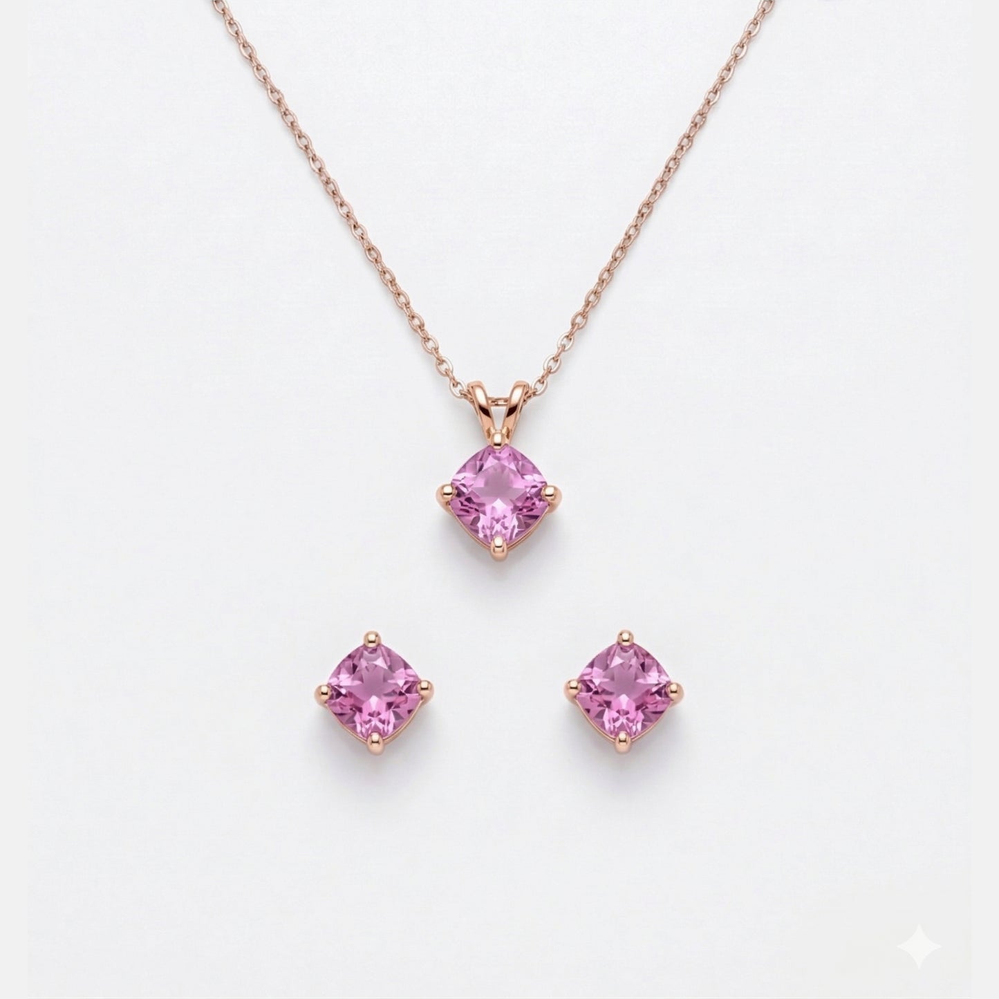 pink stone necklace