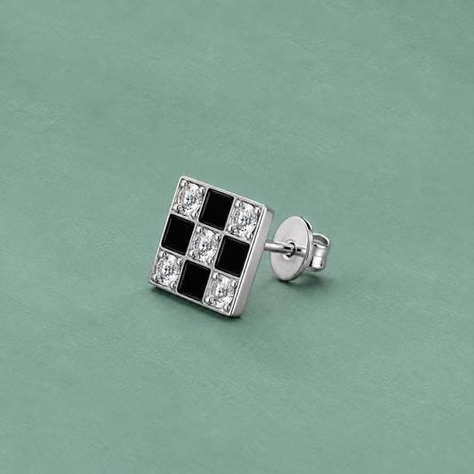 Square diamond Stud