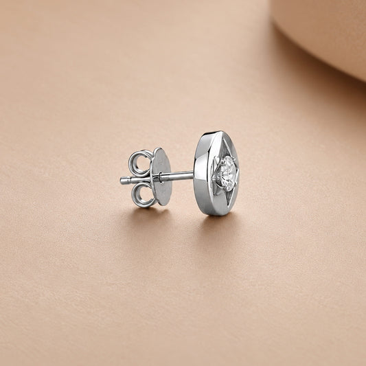 Flower Round Stud for men