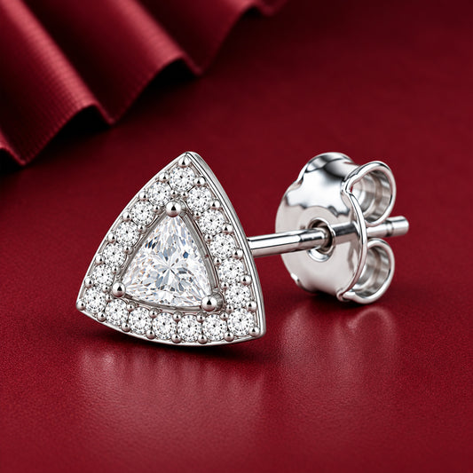 Trillion stud earrings