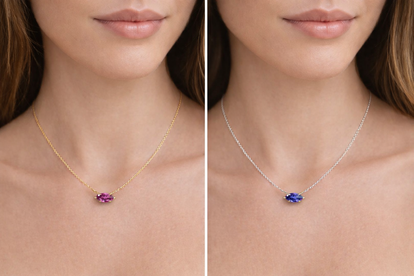Bluestone Diamond Pendant Sterling Silver