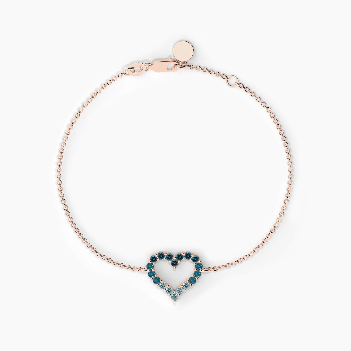 925 sterling silver blue bracelet
