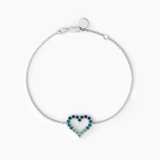 blue bracelet 925 silver