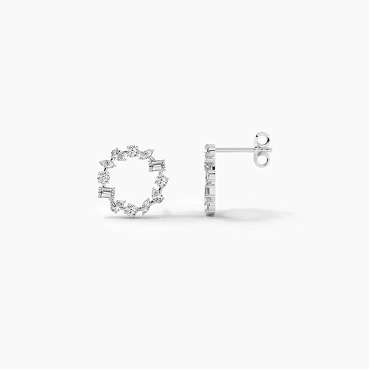 small silver hoop earrings