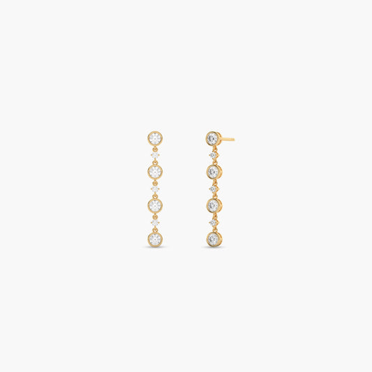 Diamond drop earrings