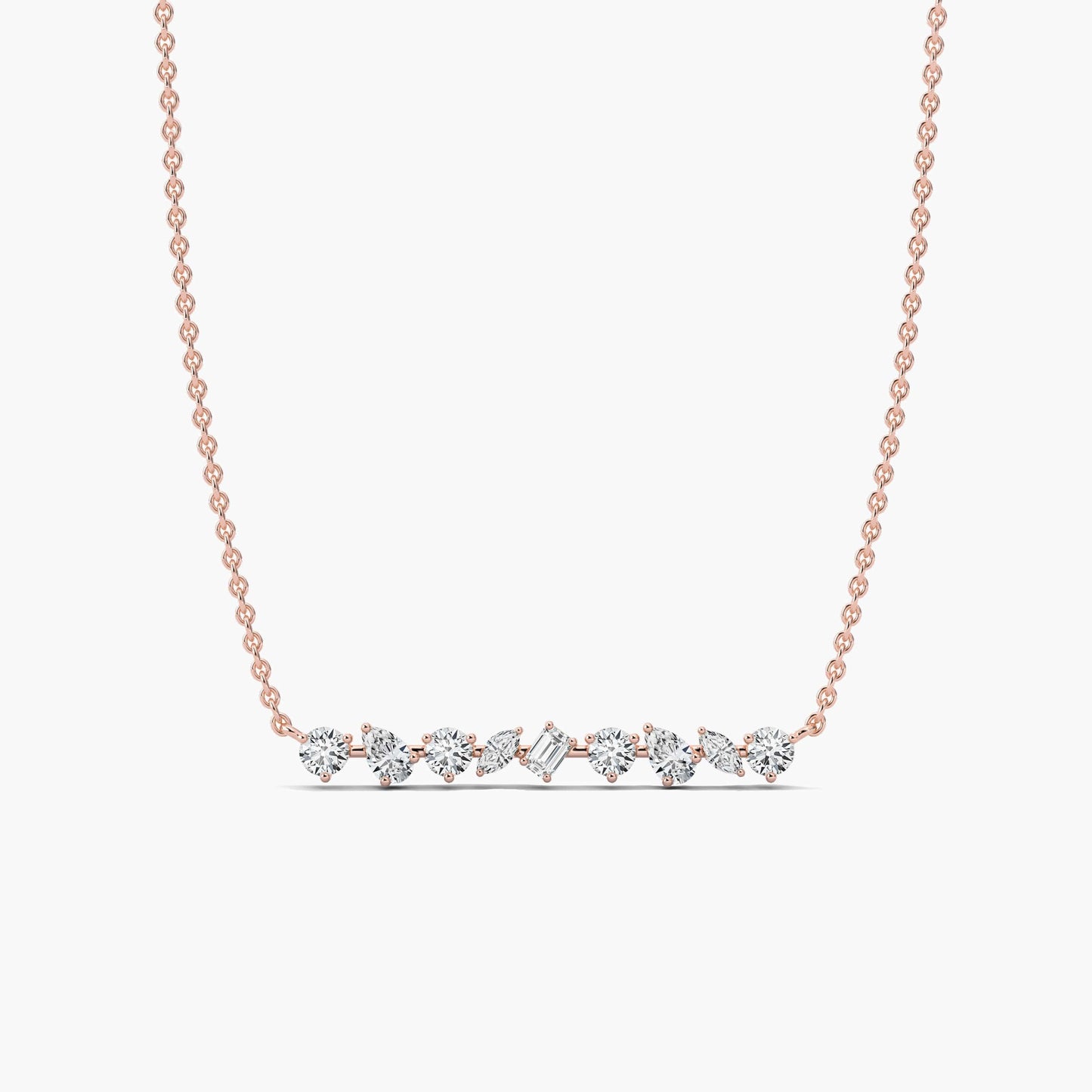 cut diamond necklace