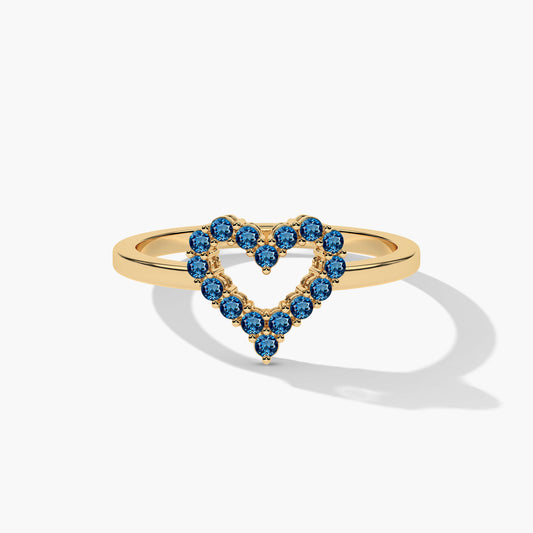 blue diamond ring