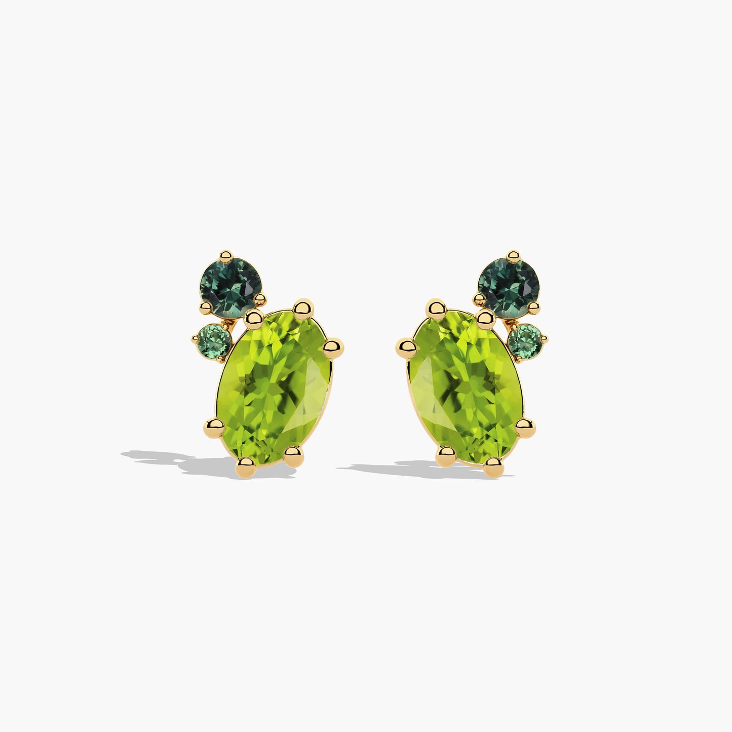 green colour earrings