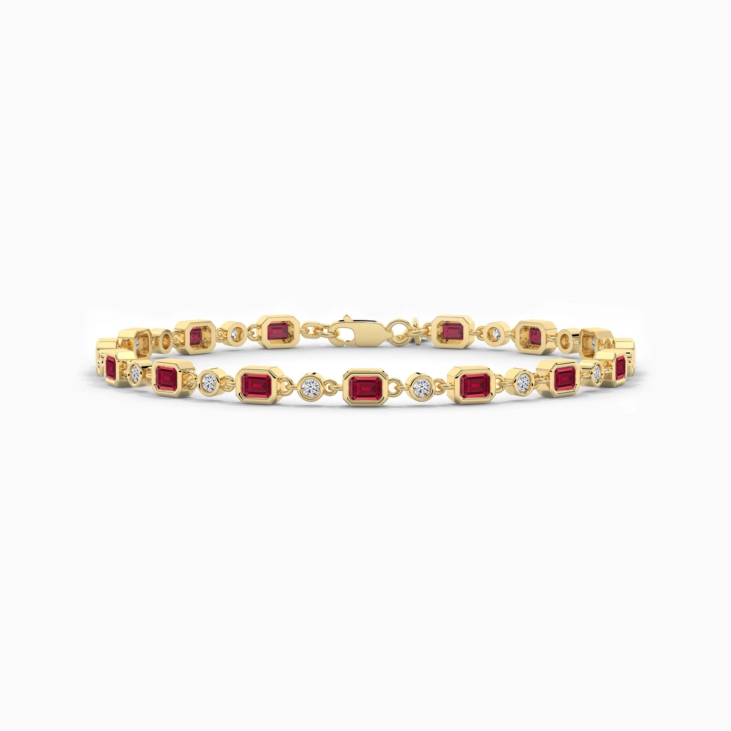 Ruby Bracelet for Women Gold