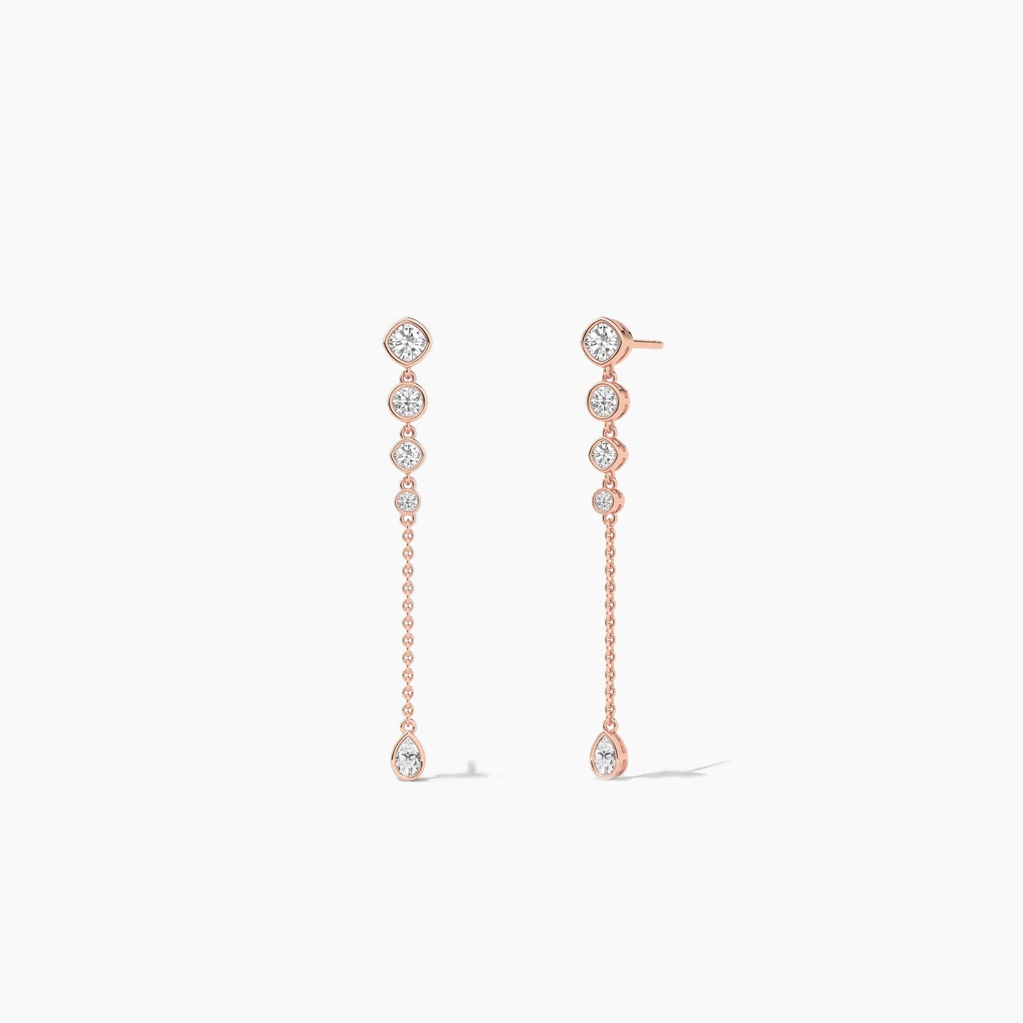 silver hanging earrings