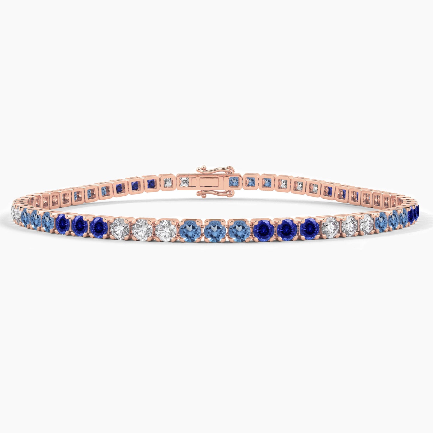 diamond eternity bracelet rose gold
