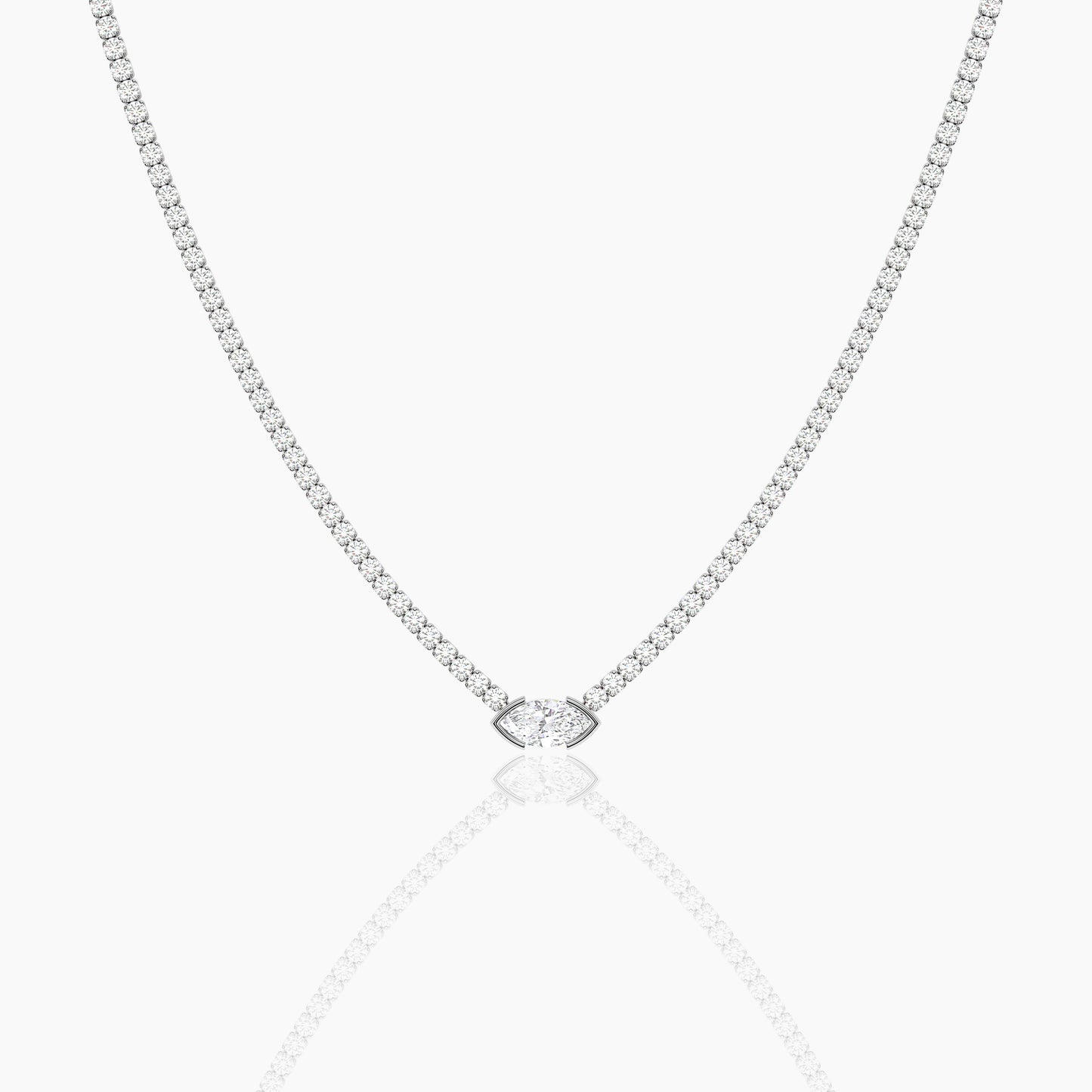 mens diamond tennis necklace