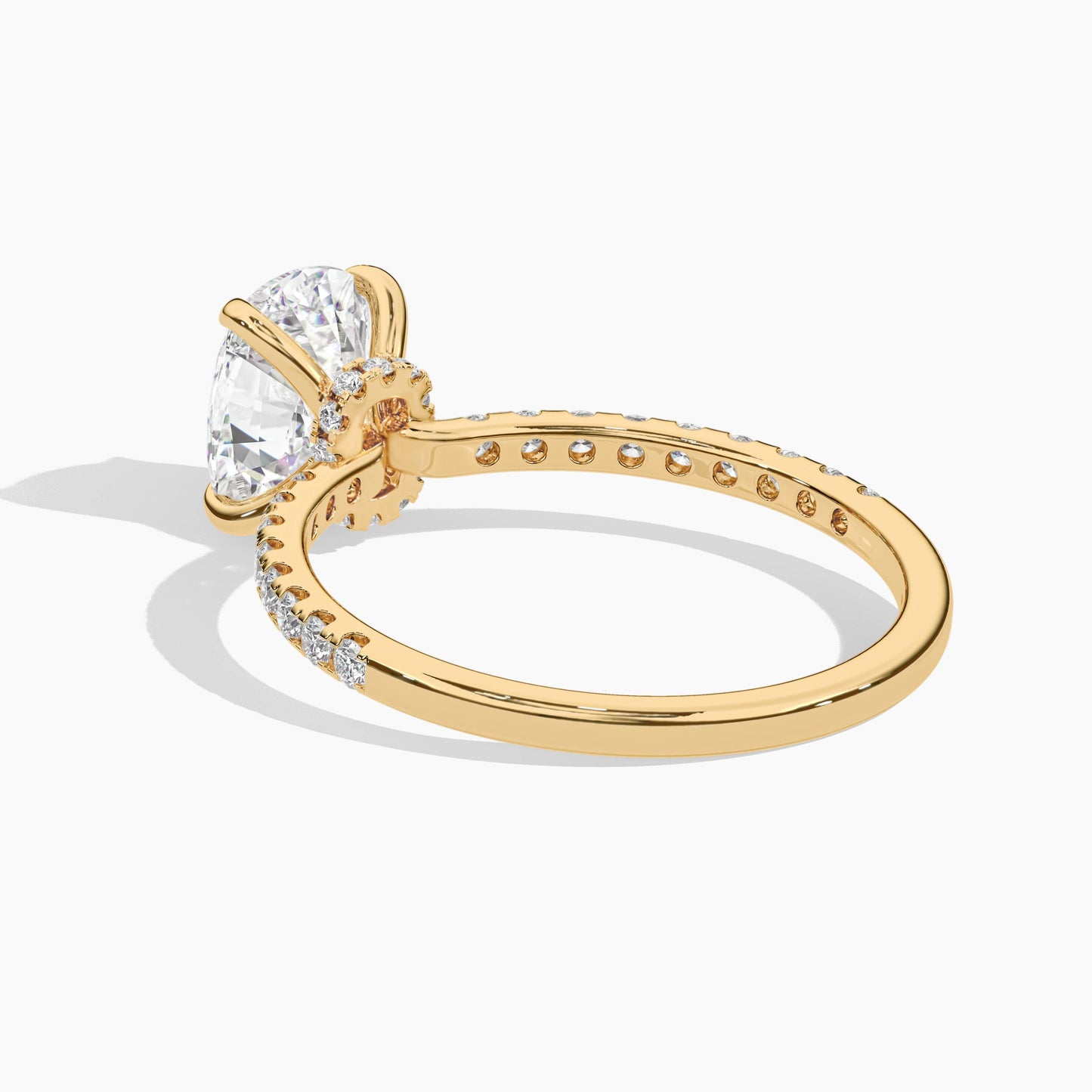 oval diamond ring gold band