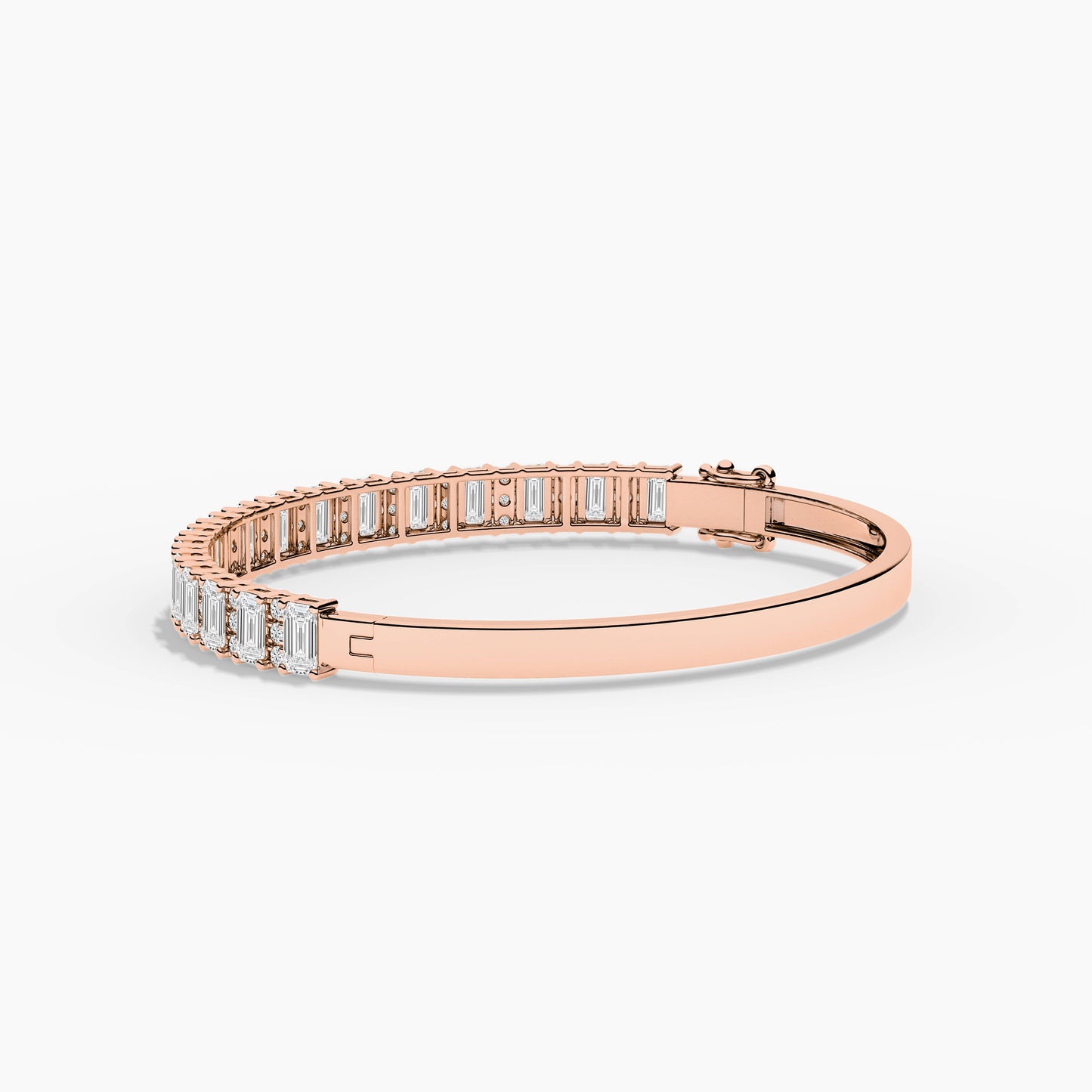 bangle bracelets silver rose