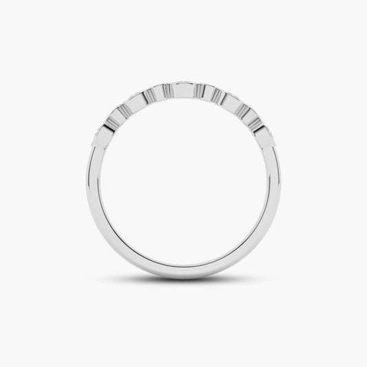 Purple diamond wedding ring