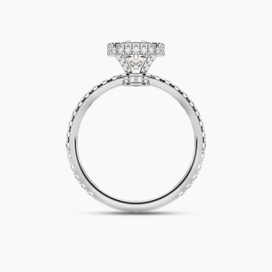 silver diamond rings for women
